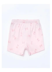 LC Waikiki LCW Baby - Minnie Mouse Printed Square Collar Baby Girl Pajamas and Shorts Set