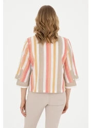 U.S. Polo Assn. Women's Linen Long Sleeve Shirt