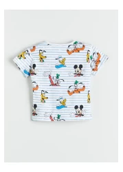 LC Waikiki Minnie Mouse Printed Baby Boy T-Shirt and Shorts 2-Piece