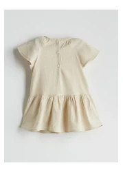 LC Waikiki Ribbon Detailed Cotton Baby Girl Dress