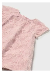 Mayoral 01-04 Years Old Mayoral Baby Girl Pink Embroidered Tulle Dress - Pink