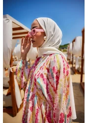 LOCCO Women's Bead Pattern Dress Pink