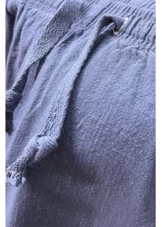 Çapıt Cotton/Linen Blended Gray Super Comfortable Pants