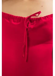  Collection Red Floral Maxi Woven Dress Twoss25El00662