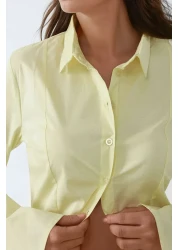 Hiccup قميص بأكمام طويلة وقصة ضيقة