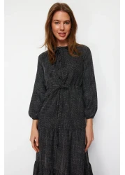  Modest تنانير سوداء منسوجة بطبقات TCTAW22EB0136