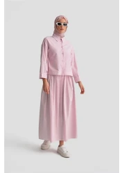 Armine طقم طيات مخططة باللون الوردي - 24k6851