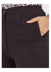 Styli بنطلون واسع الساق بخصر مرتفع