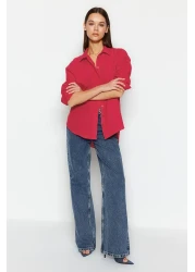  Collection Pomegranate Flower Loose Fit Woven Shirt Twoaw20Go0107