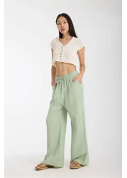 kaphone 10 بنطلون البالازو الموسلين للسيدات