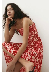 H&M Smocked-bodice Strappy Dress