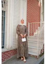 LOCCO Women's Ethnic Pattern Dress Green