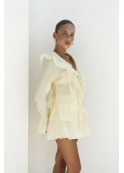 BOHEMAİ Aliza Yellow Shirt Shorts Set