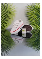 elma bebe Comfortable Fit Girl Boy Baby Unisex Baby Kids Short Lace-Up Linen Canvas Sneaker Sports Shoes