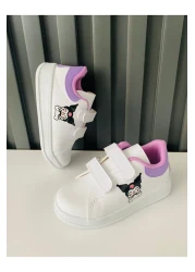 AdaKids Chrome Printed Girls' Boys' Unisex Cirt Velcro Lightweight Sports Shoes Lilac