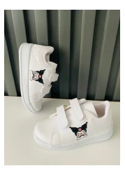 AdaKids Chrome Printed Girls' Boys' Unisex Velcro Lightweight Sports Shoes White