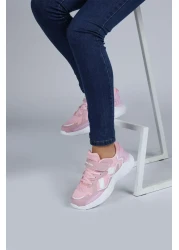 Jump 29189 حذاء رياضي كاجوال للفتيات باللون الوردي والأبيض