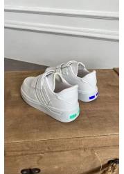 AlbiShoes Unisex Lighted Velcro Air School Sneaker for Boys and Girls - Sports Shoes