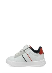 U.S. Polo Assn. Boy's White Sneakers - Jr 4Pr