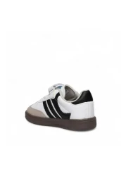 NS Little حذاء رياضي للأطفال - حذاء رياضي - نعل مسطح غير قابل للانزلاق - أسود