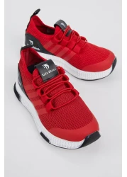 Tonny Black Children's Unisex Red Sports Shoes Tbqnt