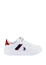 U.S. Polo Assn. حذاء Berkeley Jr 2pr أبيض رياضي للأولاد - أبيض - 34