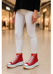 MARKABONİ Kids Run Star Canvas Sneaker Sports Shoes