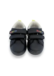 First Step Dinosaur Printed Black Velcro Boy's Casual Sneaker Sports Shoes-S-1006