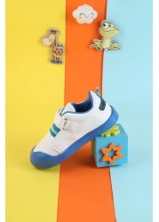 Moda Lime حذاء رياضي مرن لتقويم العظام للأطفال للجنسين، حذاء رياضي ملون ناعم للأطفال مع شريط فيلكرو