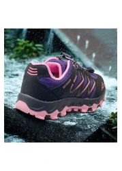 JOJO KIDS Girl's Waterproof Sports Shoes, Smart Rubber Laces, Anti-Skid Sole Sneaker, Orthopedic Sole