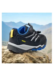 JOJO KIDS أحذية رياضية مقاومة للماء للأولاد، أربطة مطاطية ذكية، أحذية رياضية مضادة للانزلاق، نعل لتقويم العظام