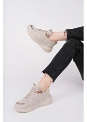 Moda Kadıköy Women Beige Orthopedic Sneaker Shoes
