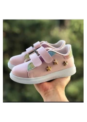 Pandalina Girls' Sneakers - Non-slip Phylon Sole, Shiny Glitter Detailed Sports Shoes