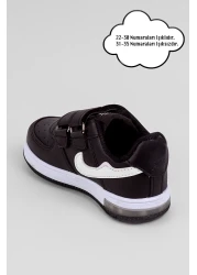 World حذاء رياضي للأطفال للجنسين بنعل مضاء لتقويم العظام - مقاس 31-35