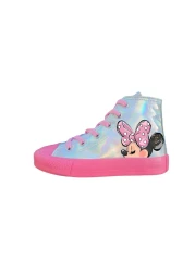 LİASSHOES Holo Mini Printed Girl's Pink Sole Sports Shoes Sneaker