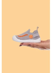 Mumenim Fire Boy/Girl Baby&Child Flexible, Comfortable Non-Slip Orthopedic Sole Gray First Step Shoes/Sneaker