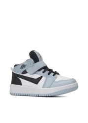 Lambırlent Girls Boys Unisex Lace-Up High Top Winter Blue White Black Sports Basket Shoes