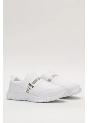 Liger Unisex Elastic Lightweight Airfle Children's Sports Shoes White