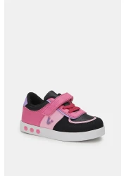 Vicco Sam Lighted Baby Girl Black/Fuchsia Sneaker
