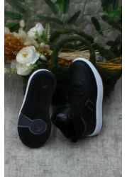 fort Black High Top Cool Adel Children's Shoes - Non-Slip Sole and Comfortable