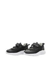 kids A more Apollon Leather and Air Mesh Detailed Ultra Light Boy's Sports Shoes Black