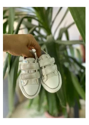 STARYOU STORE حذاء رياضي فروزن فيلكرو للأطفال - نعل شفاف لتقويم العظام