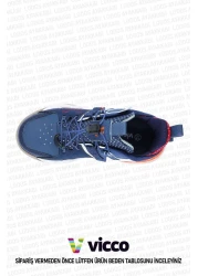 Vicco Yard Model Boy's Light Non-Slip Sole Navy Blue Sports Shoes