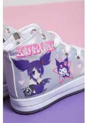 StWenn Kuromi Lighted Lace-Zippered Children's Sports Shoes