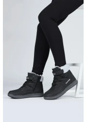 Jump 29180 Black - Pink Girl's Boots with Velcro Zipper