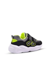 kids A more Manj Air Mesh Detailed Ultra Light Sole Boys' Sports Shoes Black