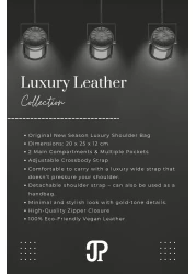 Just Polo Original Women's New Season Luxury Soft Leather Adjustable Cross Strap Stylish Hand and Shoulder Bag