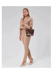 torime Patent Leather Medium Women Shoulder and Cross Bag