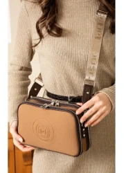 Just Polo Justpolo Women's Burgundy 5 Compartments Adjustable Long Strap Shoulder Bag Messenger Bag