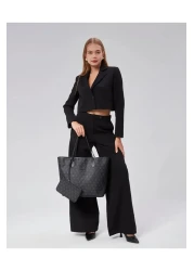 torime Large Size Patterned Vegan Leather Women's Shoulder & Shoulder Bag